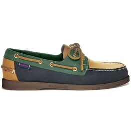 Sebago Portland Spinnaker Nbk- Blu Navy/Beige Camel/Green Musk-Gum