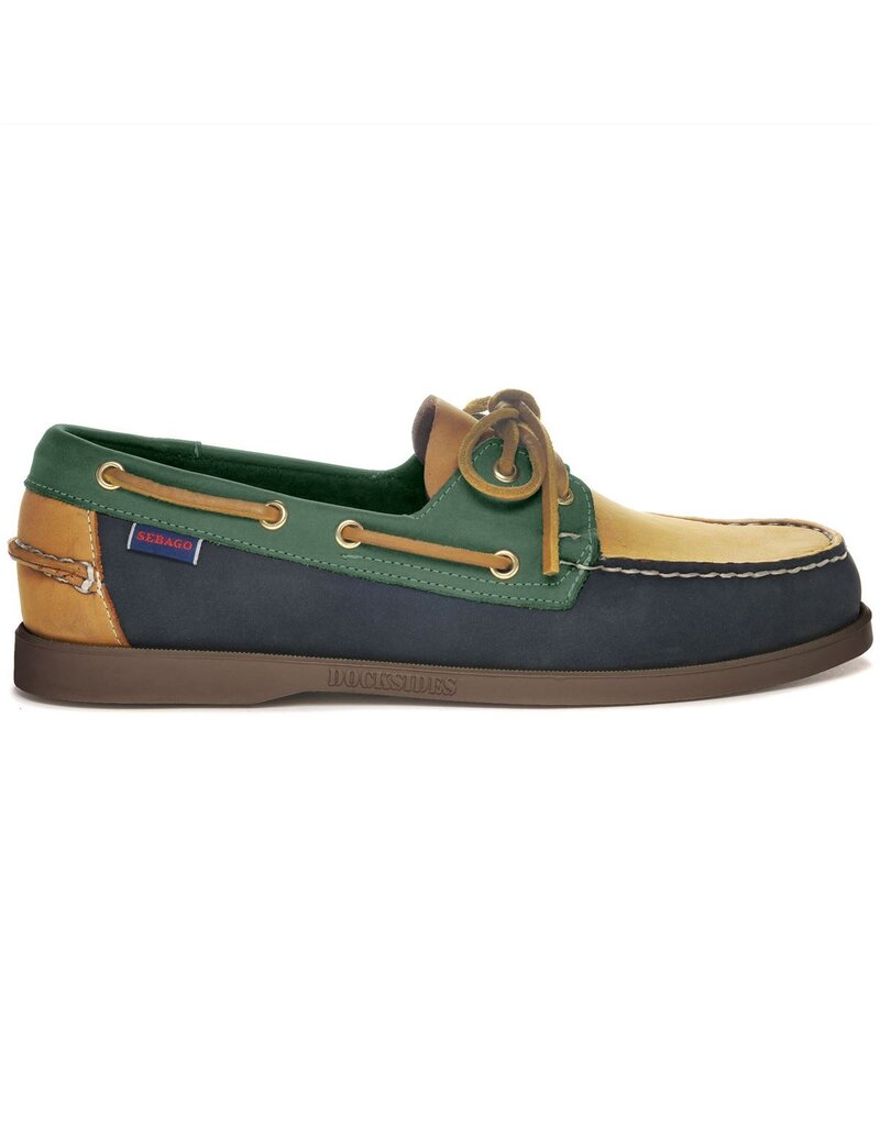 Sebago Portland Spinnaker Nbk- Blu Navy/Beige Camel/Green Musk-Gum