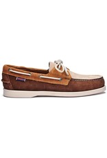 Sebago Portland Jib-Dk Brn/Cognac/Beige