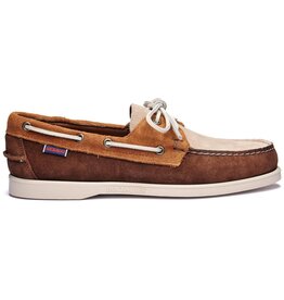 Sebago Portland Jib-Dk Brn/Cognac/Beige