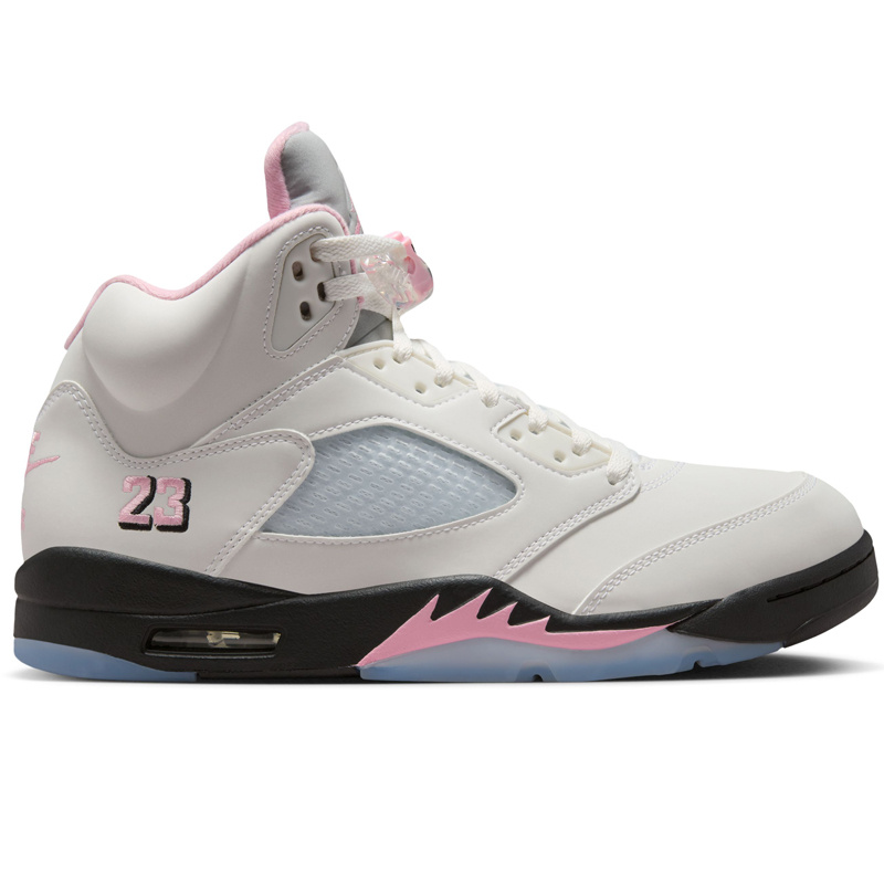 Jordan Air Jordan 5 Retro Og- White/Med Soft Pink-Black