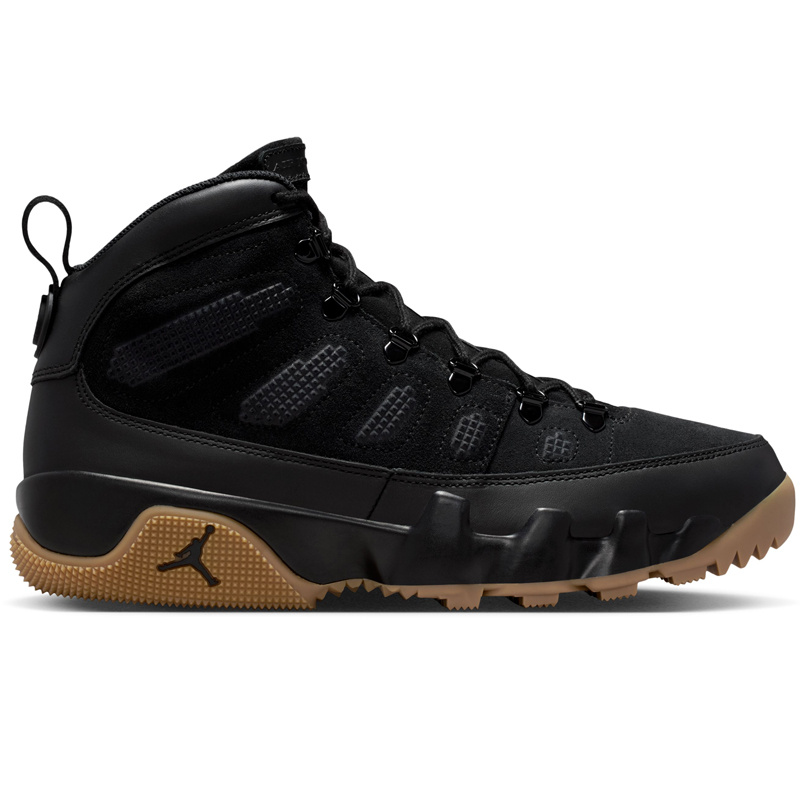 Jordan Air Jordan 9 Retro Boot Nrg- Black/Black/Gum Lt Brown