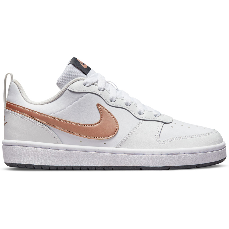 Nike Court Borough Low 2 Rb Bg- Wht/Mtlc Rd Brnz/Smmt Wht