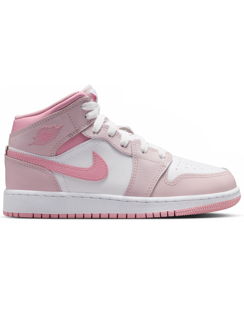 Jordan Air Jordan 1 Mid Bg- Pearl Pink/Med Soft Pink/White