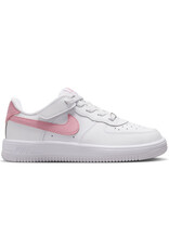 Nike Kids Force 1 Low Easyon Bp- White/Med Soft Pink-White