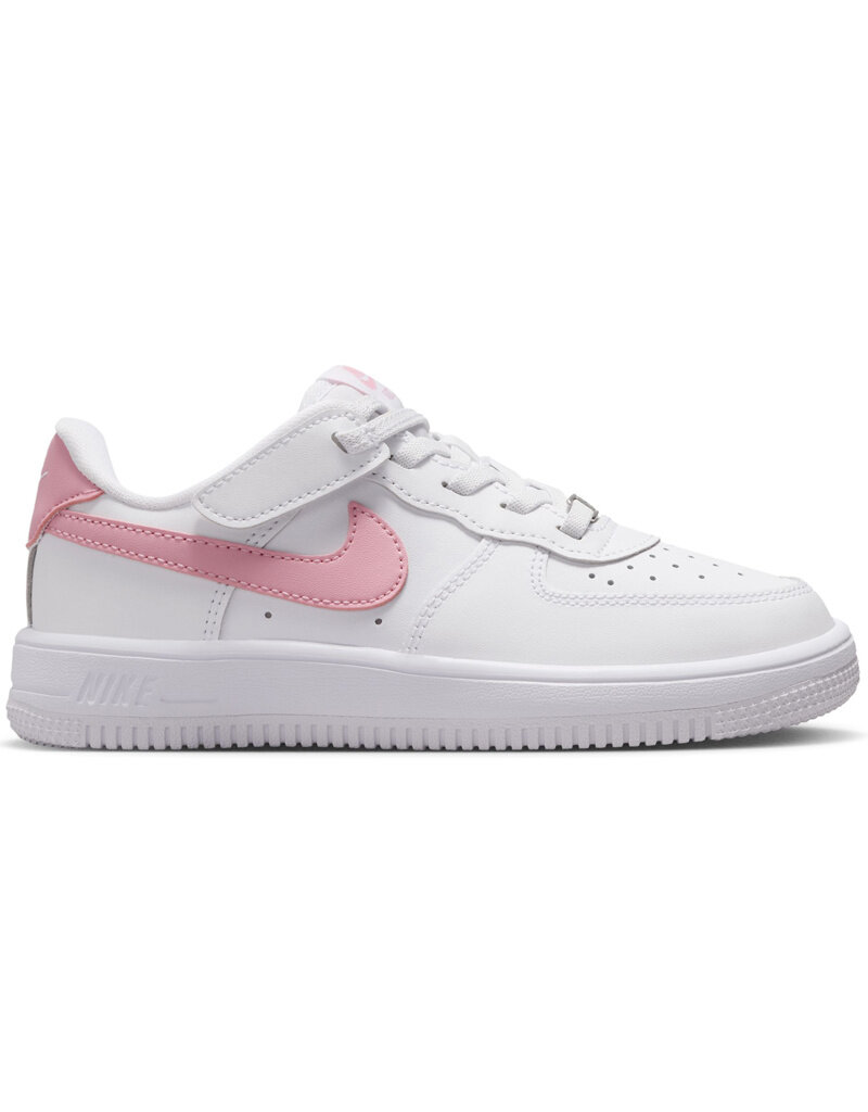 Nike Kids Force 1 Low Easyon Bp- White/Med Soft Pink-White