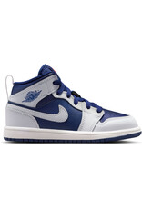 Jordan K Jordan 1 Mid Bp- Blue Void/White/Grey