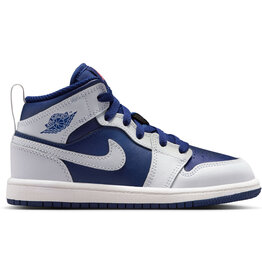 Jordan K Jordan 1 Mid Bp- Blue Void/White/Grey