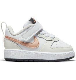 Nike Td Court Borough Low 2 Rb Bg- Wht/Mtlc Rd Brnz/Smmt Wht