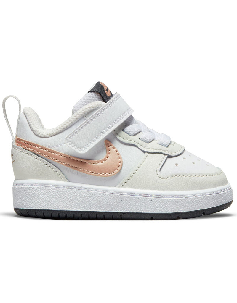 Nike Td Court Borough Low 2 Rb Bg- Wht/Mtlc Rd Brnz/Smmt Wht