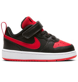Nike Td Court Borough Low 2 Rb Bpv- Black/Univ Red-White
