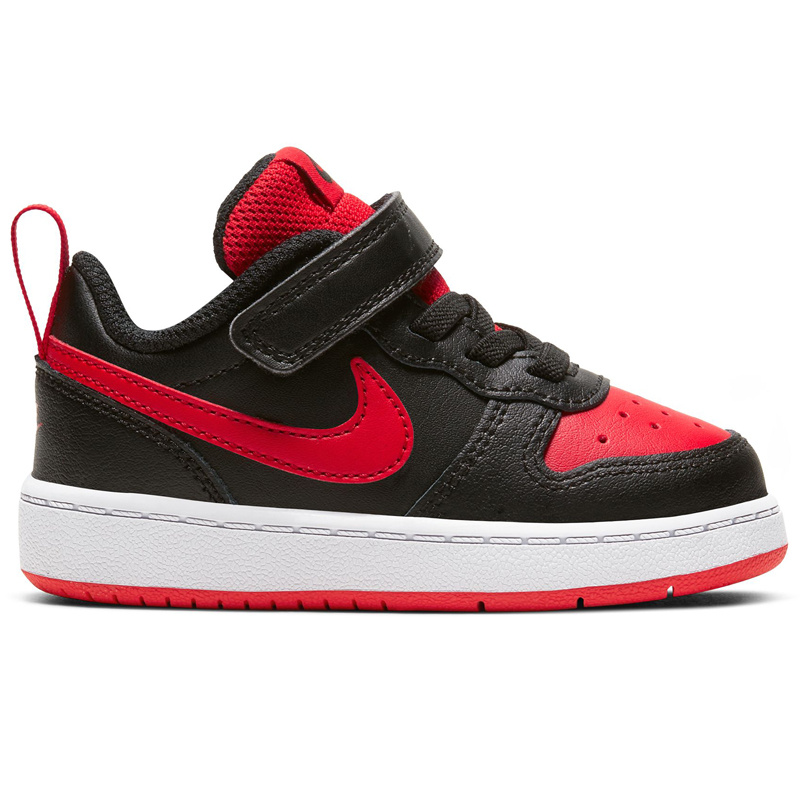 Nike Td Court Borough Low 2 Rb Bpv- Black/Univ Red-White