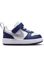 Nike Td Court Borough Low Recraft Btv- Wht/Mtlc Slvr-Dp Nght-Mid Nvy