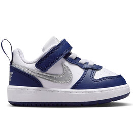 Nike Td Court Borough Low Recraft Btv- Wht/Mtlc Slvr-Dp Nght-Mid Nvy