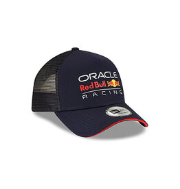 New Era Red Bull Essential Blue A-Frame Trucker Cap- Black