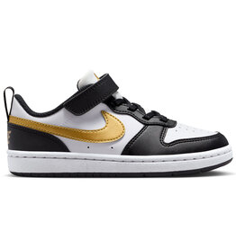 Nike K Court Borough Low Recraft Bpv- Black/Mtlc Gold-Black-White