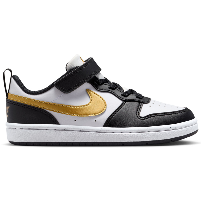 Nike K Court Borough Low Recraft Bpv- Black/Mtlc Gold-Black-White