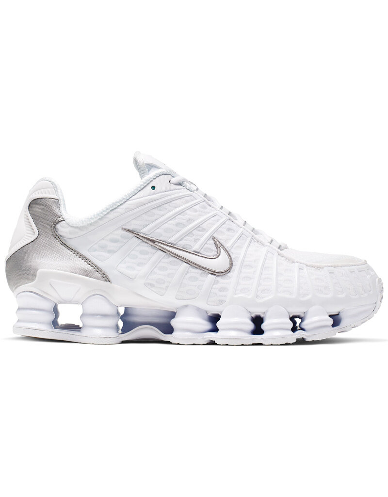 Nike Nike Shox Tl- White/White-Mtlc Silver-Max Or