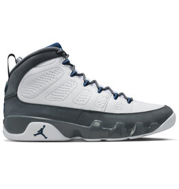 Jordan Air Jordan 9 Retro- White/French Blue-Flint Grey