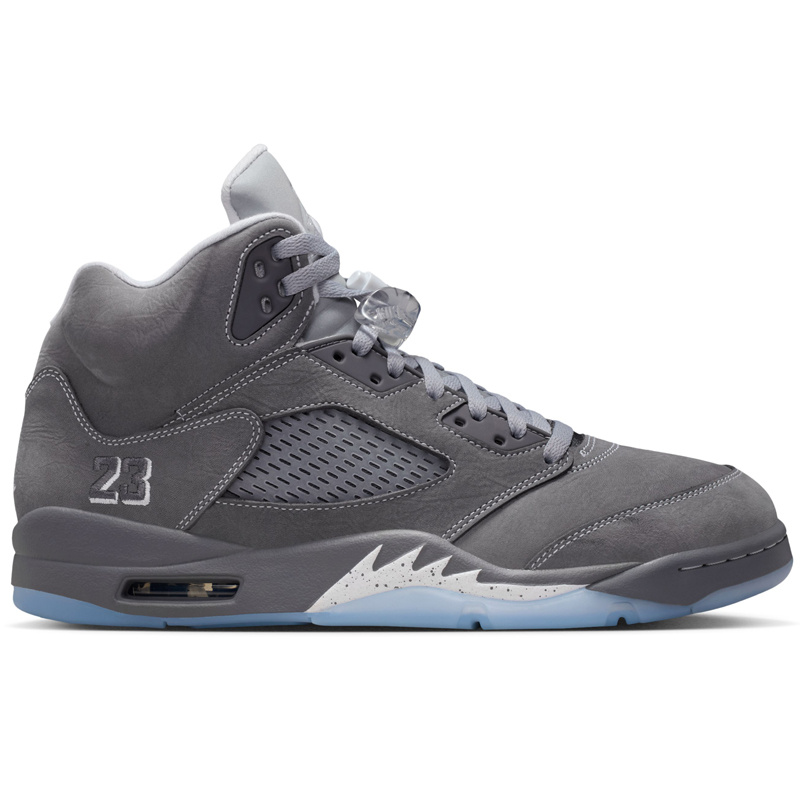 Jordan Air Jordan 5 Retro- White/French Blue/Flint Grey