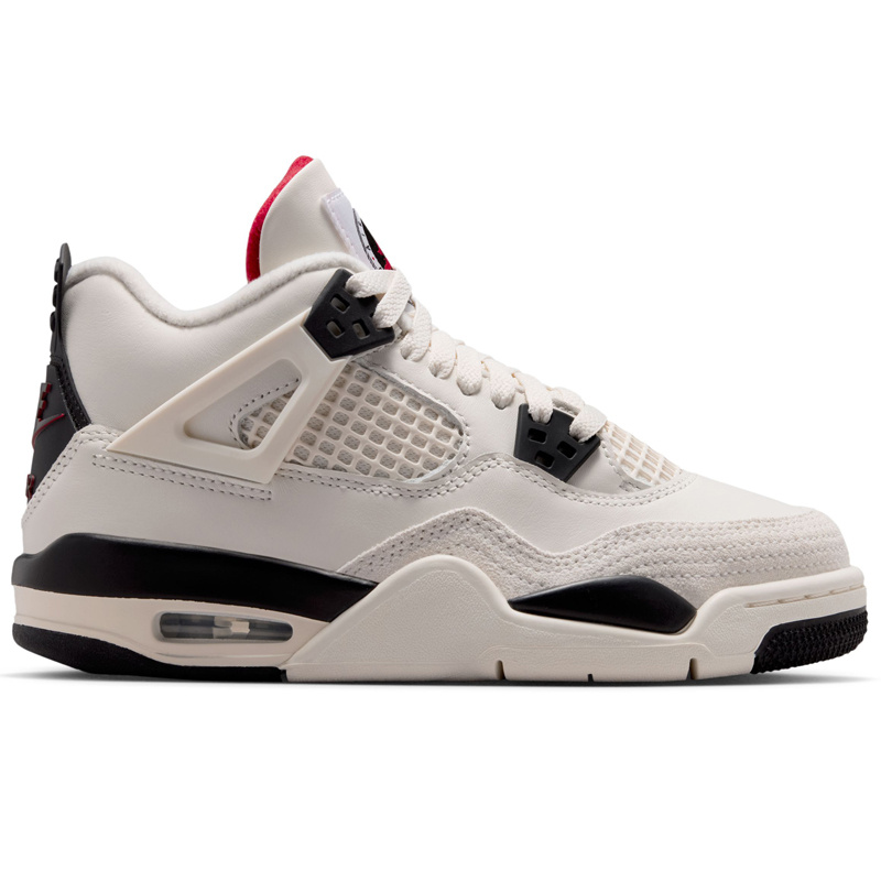 Jordan Air Jordan 4 Retro Og Fc Bg- Sail/Black-Univ Red