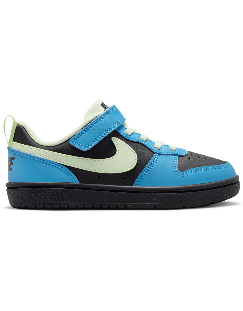 Nike K Court Borough Low Recraft Bpv- Black/Volt Tint-Dutch Blue-Pha