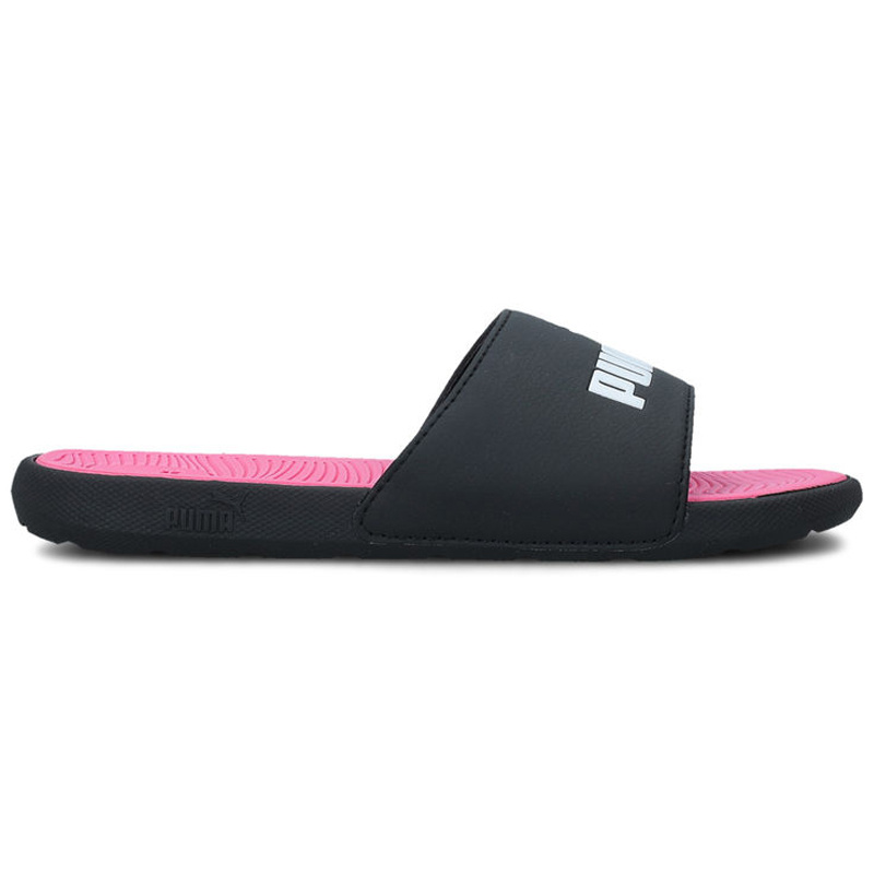 Puma Slides Jr Cool Cat 2.0- Black/White/Pink