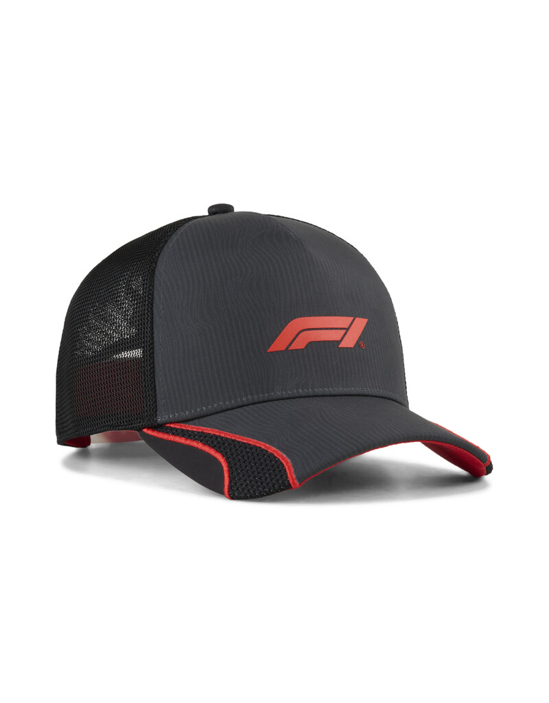 Puma Caps F1 Racing Trucker Cap-Black