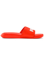 Puma Slides Jr. PopCat Slide- Cherry Red/White