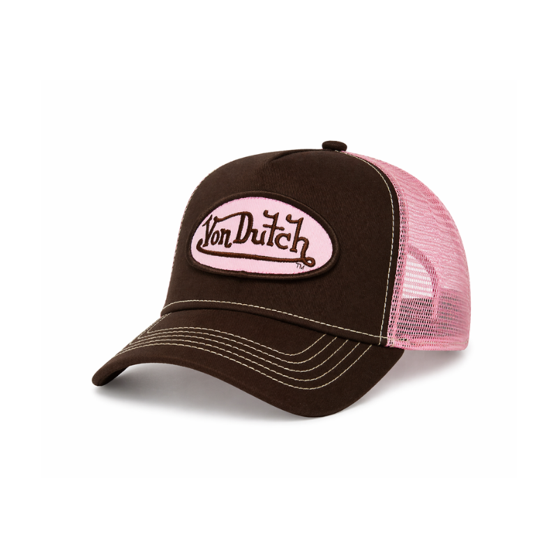 Von Dutch Staple Trucker- Brown/Pink