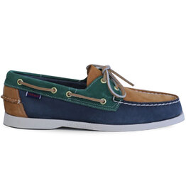 Sebago Docksides Portland- Blue Navy/Tan Pine