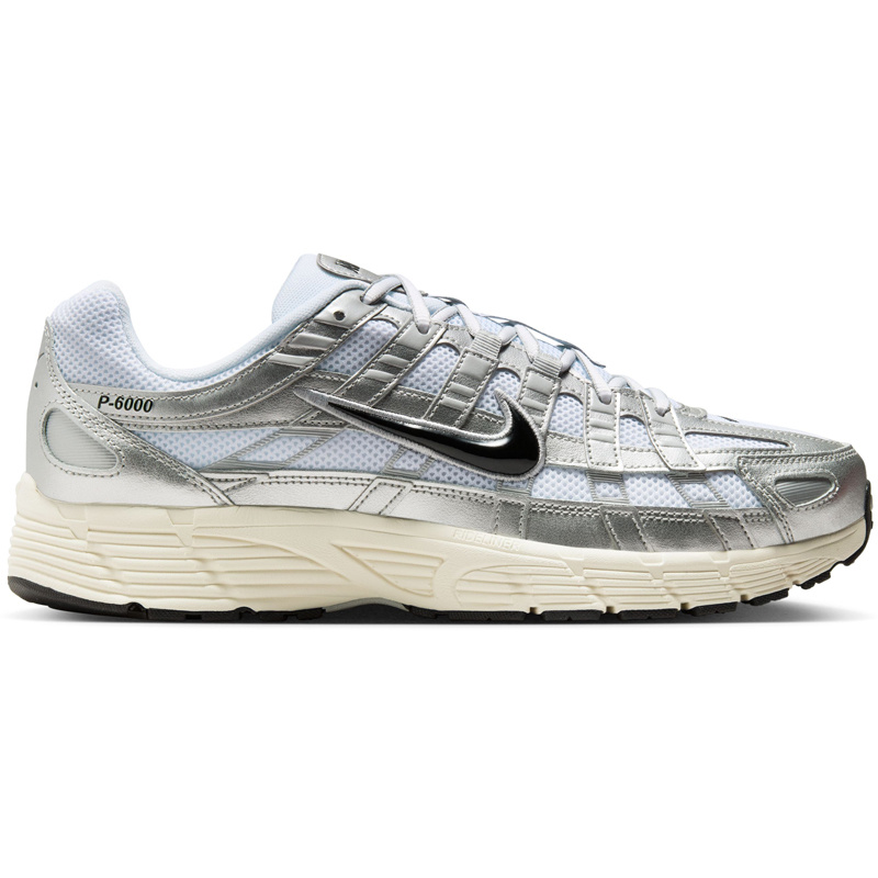 Nike Nike P-6000- White/Black/Mtlc Silver