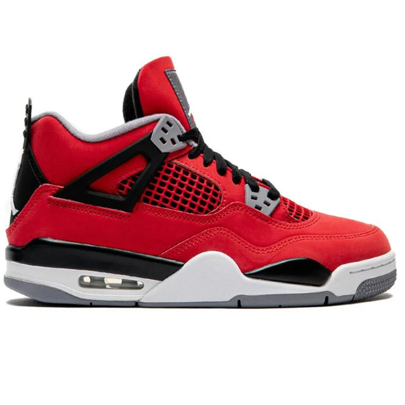 Jordan Air Jordan 4 Retro Bg- Fire Red/White-Black-Cement Gr