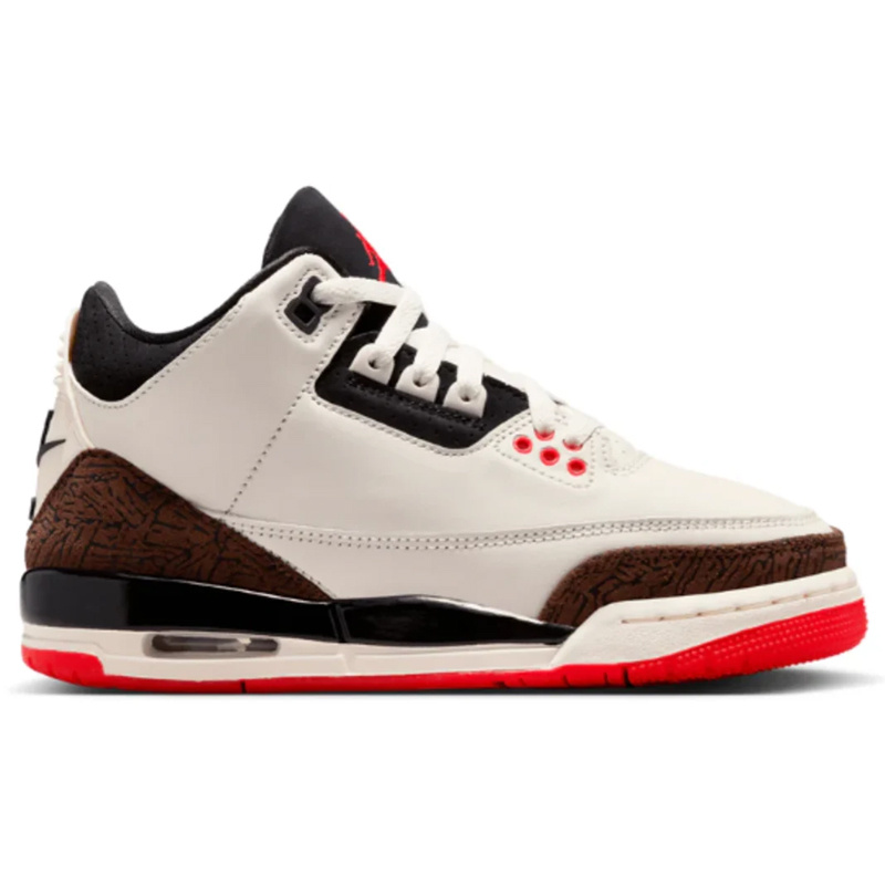 Jordan Air Jordan 3 Retro Bg- Sail/Black-Univ Red-Pale Ivory