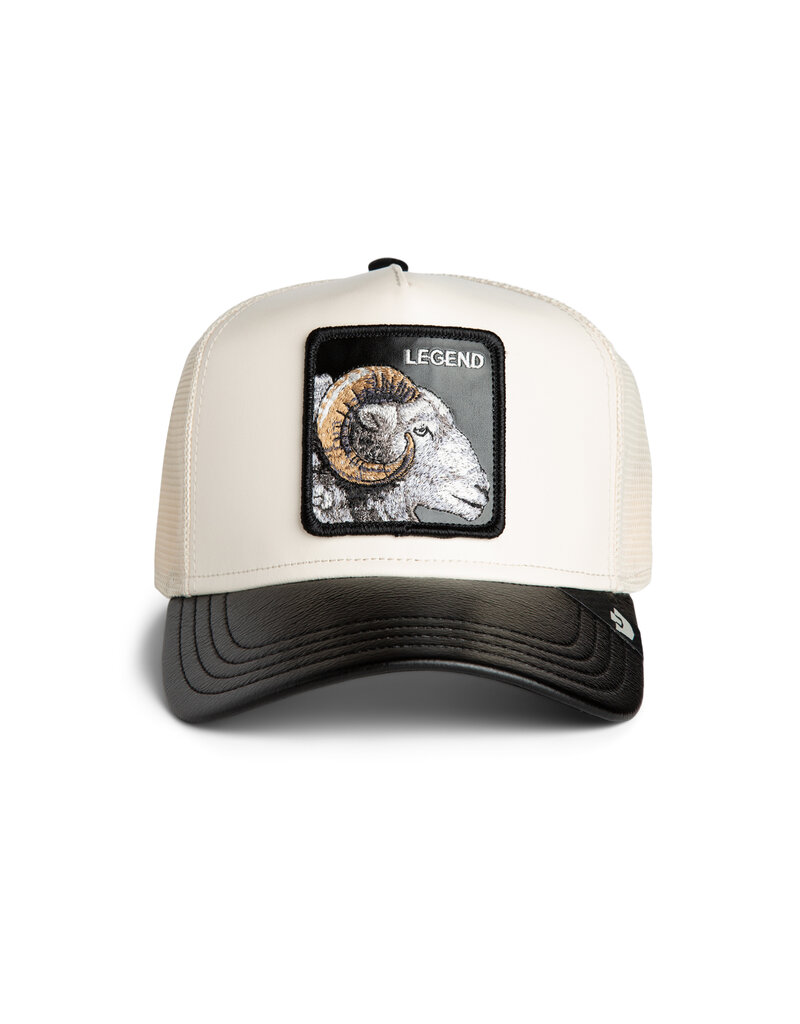 Goorin Bros Faux Leather Ram - White/Black
