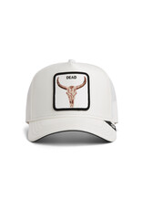 Goorin Bros Faux Leather Bull Skull Dust - White