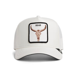 Goorin Bros Faux Leather Bull Skull Dust - White