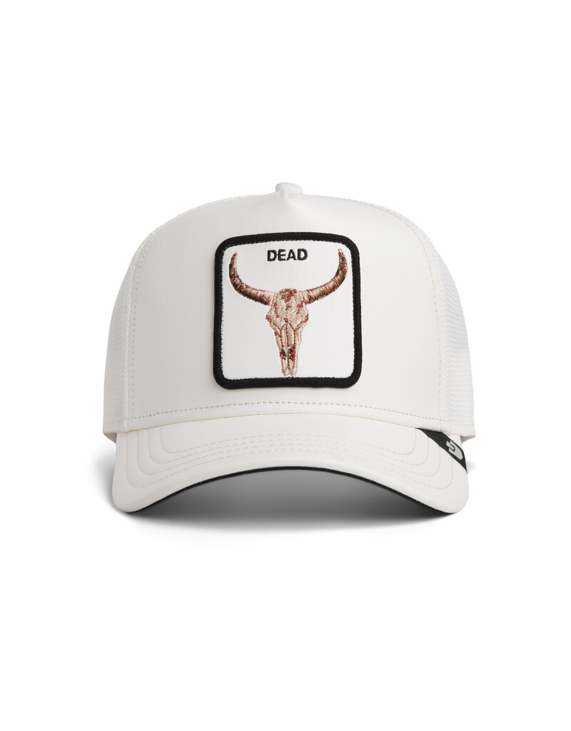 Goorin Bros Faux Leather Bull Skull Dust - White
