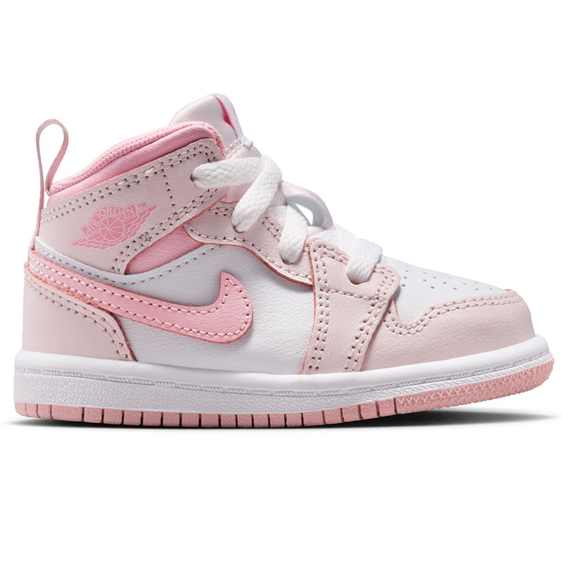 Jordan Td Jordan 1 Mid Bt- Pearl Pink/Med Soft Pink-White