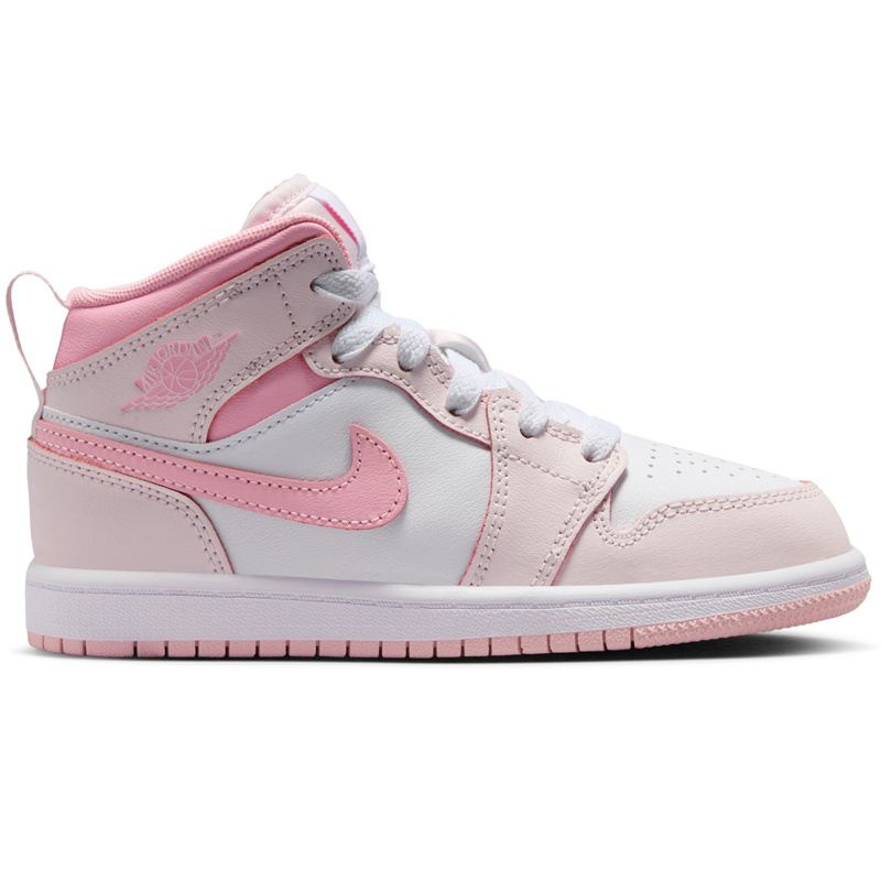 Jordan K Jordan 1 Mid Bp- Pearl Pink/Med Soft Pink-White