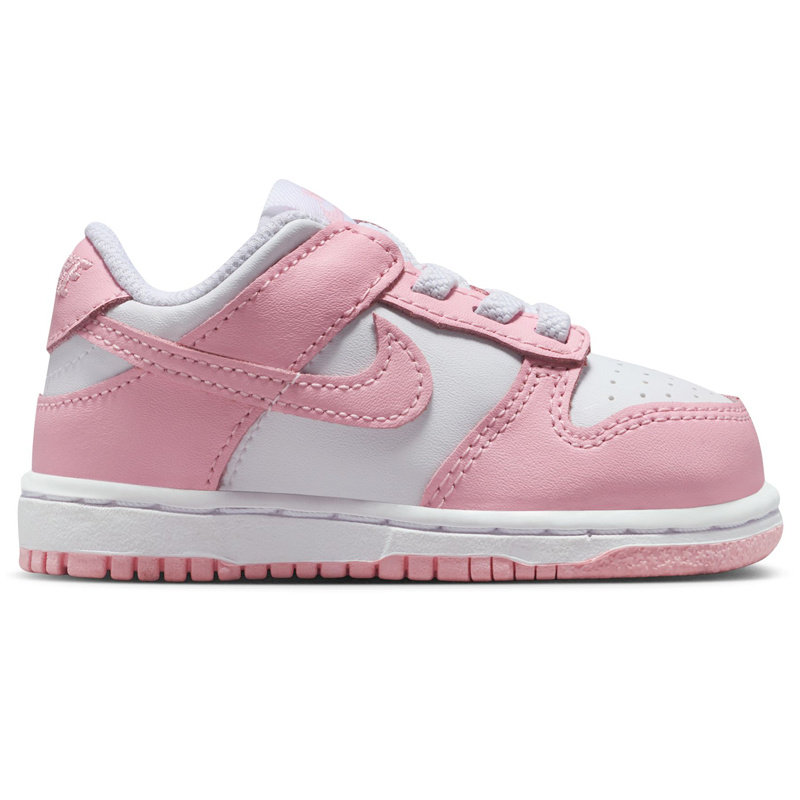 Nike Td Nike Dunk Low Bte- White/Md Soft Pink-White-White