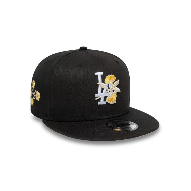 New Era Floral 9Fifty Pc Losdod- Blk/White