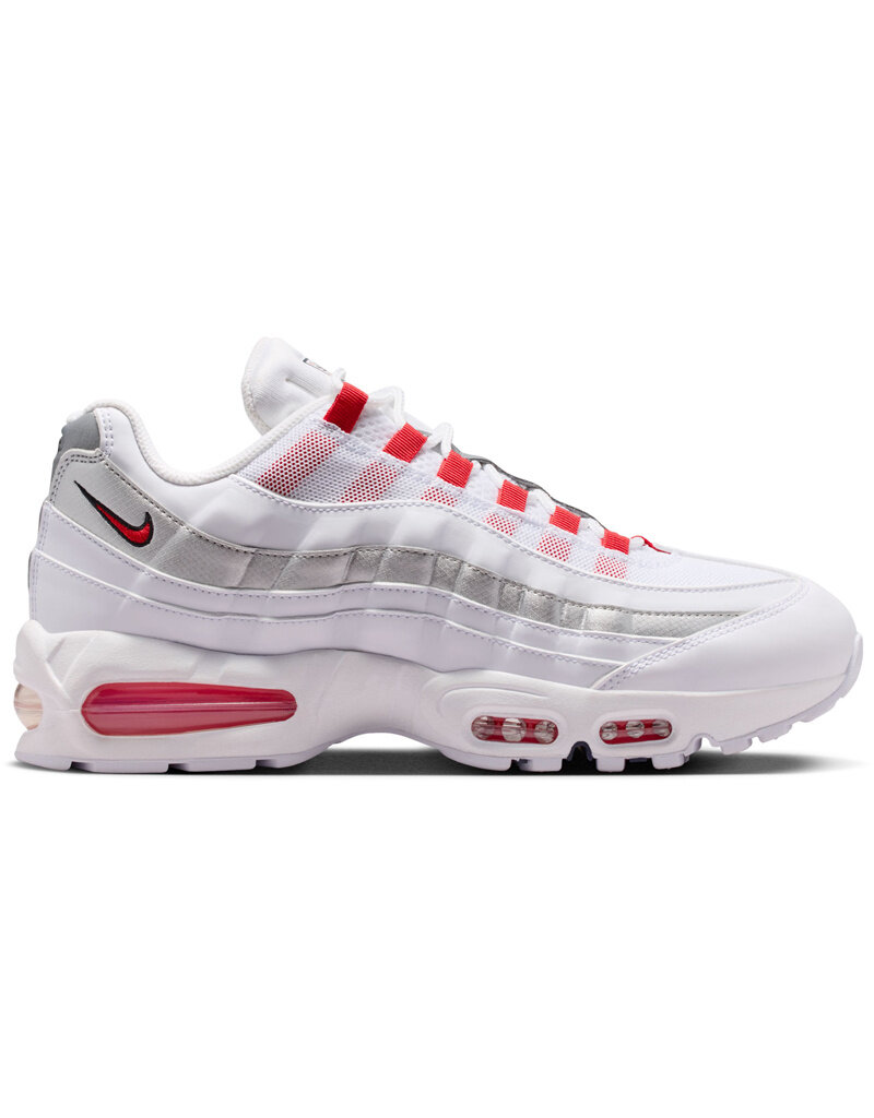 Nike Nike Air Max 95 Se En- White/Speed Red-Mtlc Silver-Ob