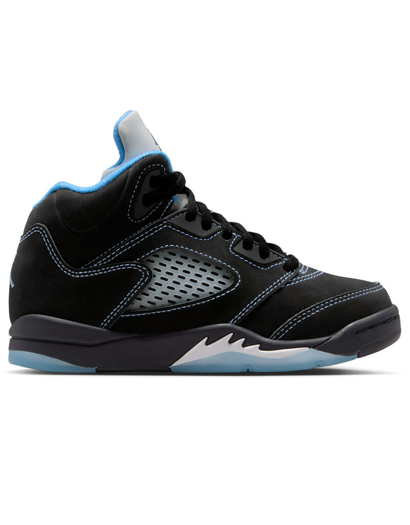Jordan K Jordan 5 Retro Bp- Black/Univ Blue White