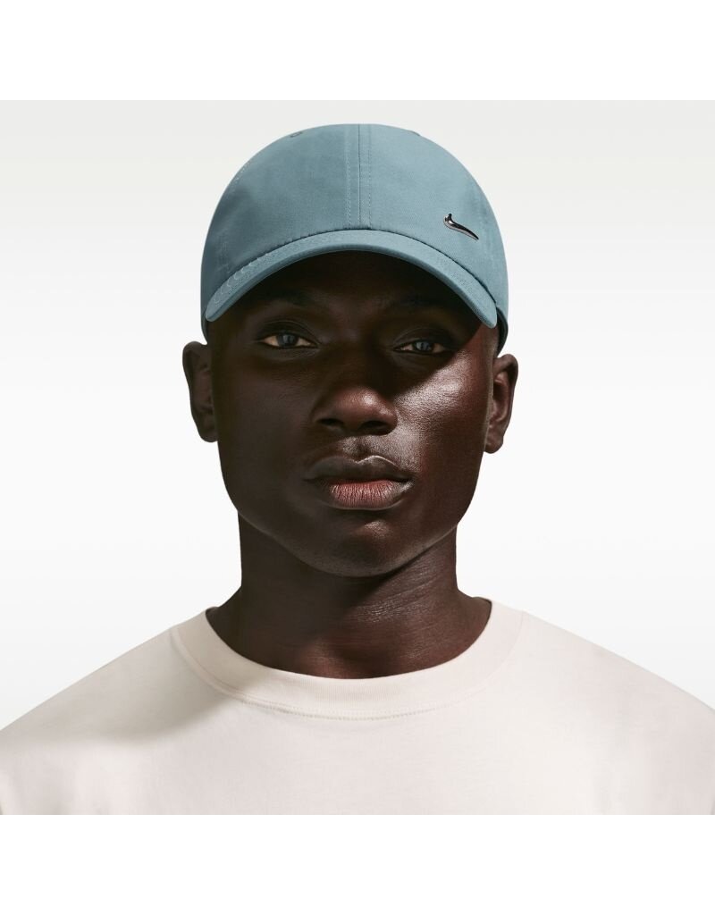 Nike Caps Nike Dri-FIT Club Unstructured Metal Swoosh Cap- Teal