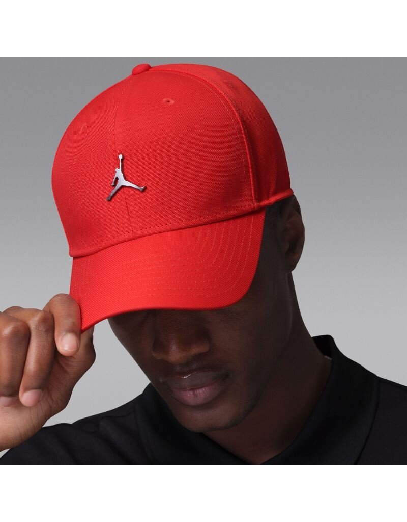 Jordan Caps Jordan Rise Structured Metal Jumpman Hat- Red