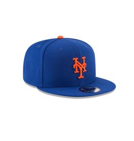 New Era New Era New York Mets Basic Logo MLB Snapback Cap- Royal Blue/Orange