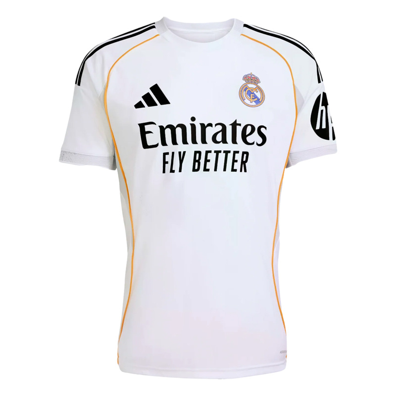 Adidas Real Madrid 25/26 Home Jersey- White/Black