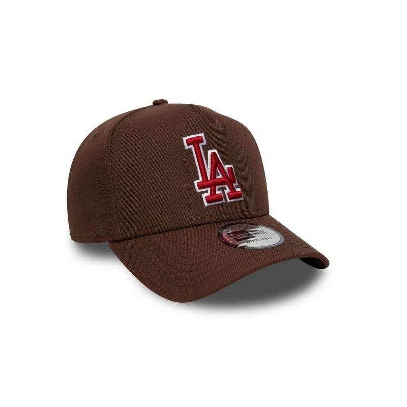 New Era 9Forty E-Frame Outline Script MLB Los Angeles Dodgers- Brown/Red