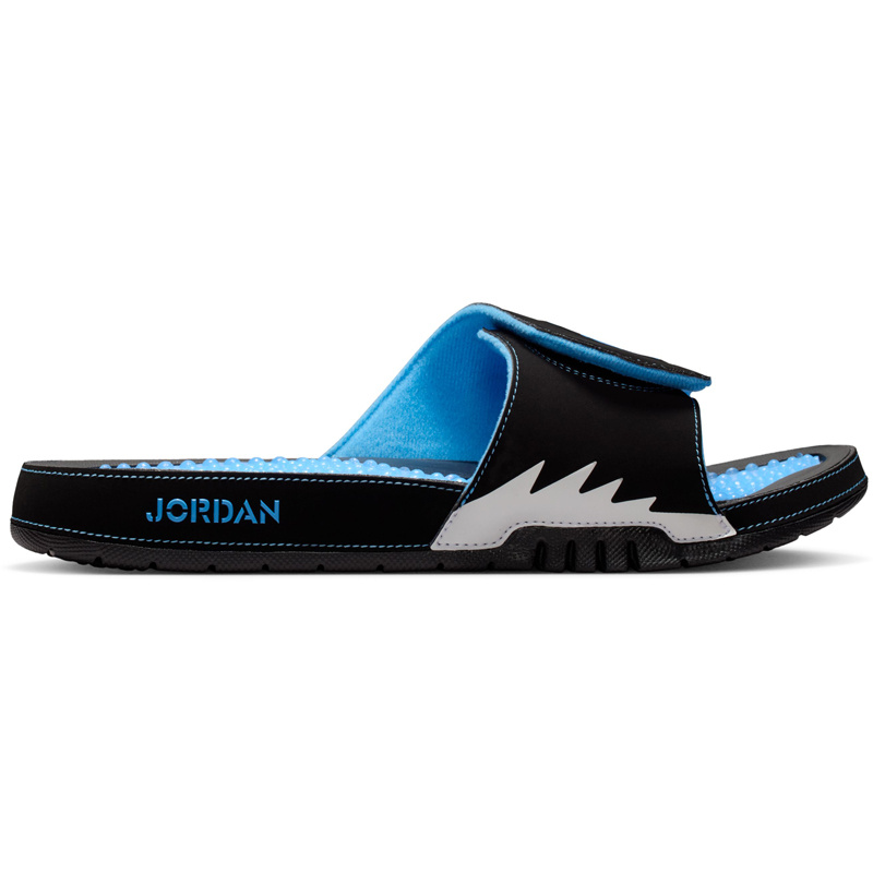 Jordan Slides Jordan Hydro V Retro- Black/Univ Blue White